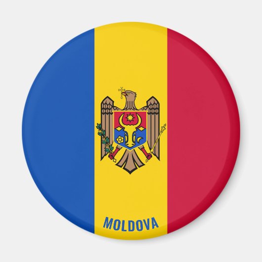 Aimant Moldavie Drapeau charmant patriotique (Devant)