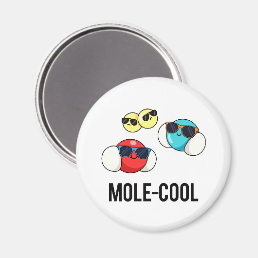 Aimant Mole-Cool Funny Molecule Pun (Recto/Verso)