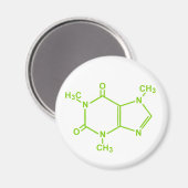 Aimant Molécule de caféine (Recto/Verso)