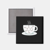 Aimant Molécule de caféine chimique (Recto/Verso)