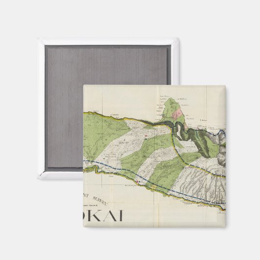 Aimant Molokai, Hawaï (Recto/Verso)