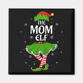 Aimant Mom Elf Christmas Family Girls Women Elf Squad Xma (Devant)