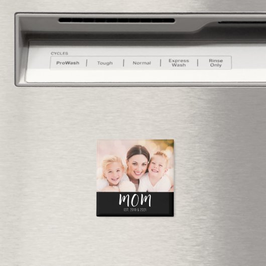Aimant Mom Established Photo Gift (In Situ (Lave-vaisselle))