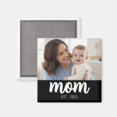 Aimant Mom Established Photo Gift  (Recto/Verso)