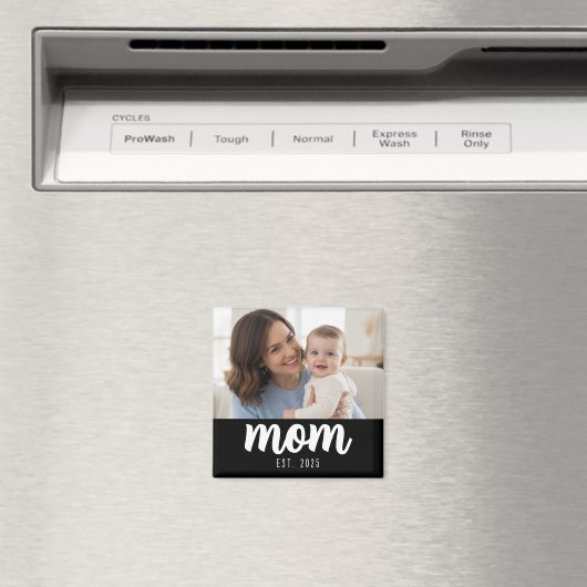 Aimant Mom Established Photo Gift  (In Situ (Lave-vaisselle))