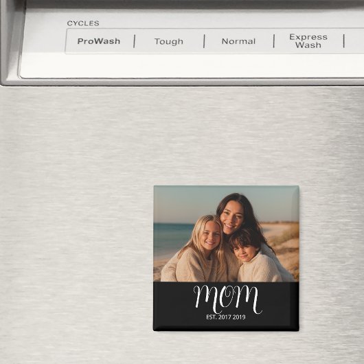 Aimant Mom Established Photo Gift