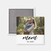 Aimant Mom Established Photo Mother's Day (Recto/Verso)