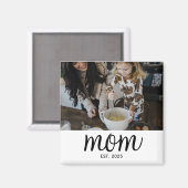 Aimant Mom Established Photo Mother's Day (Recto/Verso)
