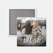 Aimant Mom Established Photo Mother's Day (Recto/Verso)