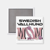 Aimant MOM suédois Vallhund (Recto/Verso)