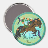 Aimant Momma Cheval et poulain (Recto/Verso)