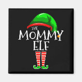 Aimant Mommy Elf Family Matching Group Christmas Mom (Devant)