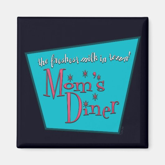 Aimant Moms Diner : Allaitement (Devant)