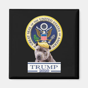 Aimant Mon American Staffordshire Terrier pour Trump