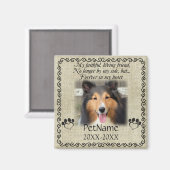 Aimant Mon Ami Fidèle Pet Sympathie Custom Burlap (Recto/Verso)