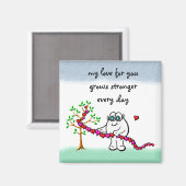 Aimant Mon Amour Pour Vous Devient Plus Fort Chaque Jour (Recto/Verso)