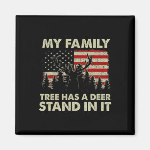 Aimant Mon Arbre Familial A Un Deer Stand Dans Il Chasse