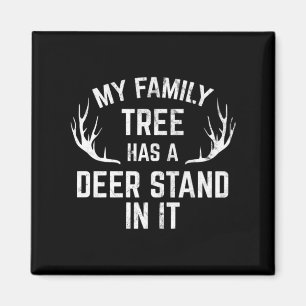 Aimant Mon Arbre Familial A Un Deer Stand Dans La Chasse