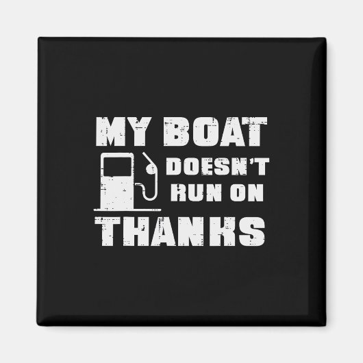 Aimant Mon bateau ne fonctionne pas grâce Funny Casquette (Devant)