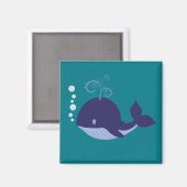 Aimant Mon bébé Baleine Bleue (Recto/Verso)