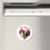 Aimant Mon Bullmastiff Valentine (In Situ (Lave-vaisselle))