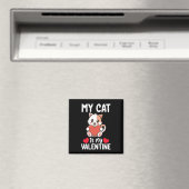 Aimant Mon chat est mon jour de la Saint-Valentin drôle a (In Situ (Lave-vaisselle))