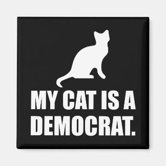 Aimant Mon Chat Est Un Démocrate Drôle Politique