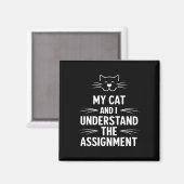 Aimant Mon Chat Et Moi Comprenons L'Ignement Démocrate Li (Recto/Verso)