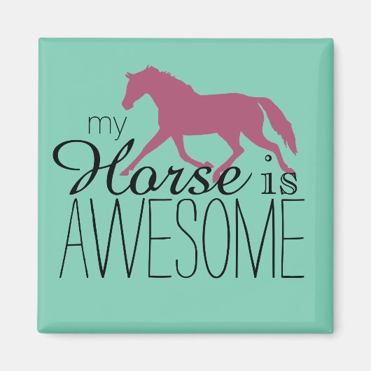 Aimant Mon Cheval Est Un Équestre Magnifique (Devant)