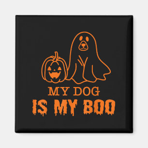 Aimant Mon chien est mon amour d'Halloween pour les amour