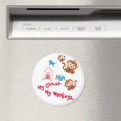 Aimant Mon cirque. Mes singes. (In Situ (Lave-vaisselle))