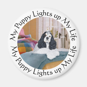 Aimant Mon Cocker Spaniel Illumine ma Vie
