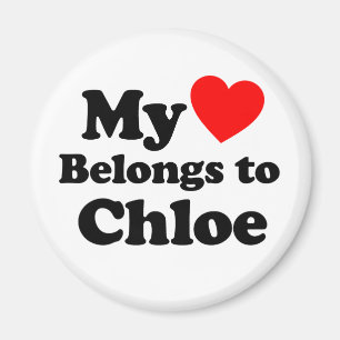 Aimant Mon coeur appartient à Chloe