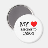 Aimant Mon coeur appartient à Jason (Recto/Verso)