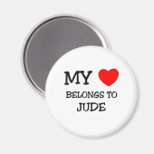 Aimant Mon coeur appartient à Jude (Recto/Verso)