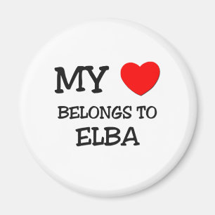 Aimant Mon coeur appartient à l'ÎLE D'ELBE