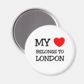 Aimant Mon coeur appartient à Londres (Recto/Verso)