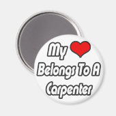Aimant Mon Coeur Appartient À Un Charpentier (Recto/Verso)