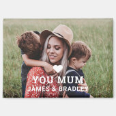 Aimant MON COEUR T'AIME Fête des MÈRES (Recto)