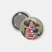 Aimant MON COEUR T'AIME Fête des MÈRES (Recto/Verso)