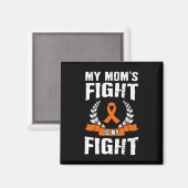 Aimant Mon combat de maman est mon combat - Leucémie Sens (Recto/Verso)