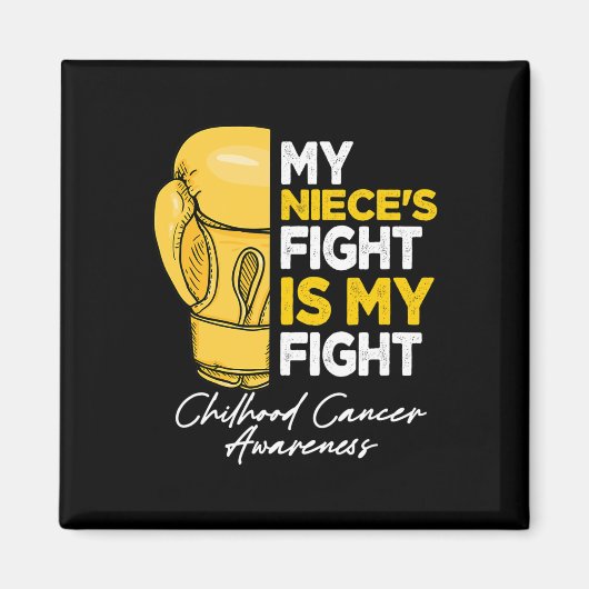 Aimant Mon combat de nièce est mon combat contre le cance (Devant)