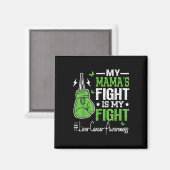 Aimant Mon combat Mamas est ma lutte Conscience du cancer (Recto/Verso)