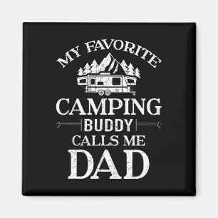 Aimant Mon compagnon de camping préféré, appelle-moi papa