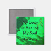 Aimant Mon corps guérit, maladie de Lyme Affirmation (Recto/Verso)