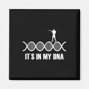 Aimant Mon Dna Biathlon Empreinte Digitale Ski Slogan Tir