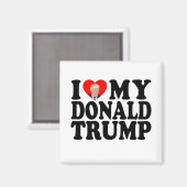 Aimant Mon Donald Trump 47e président (Recto/Verso)