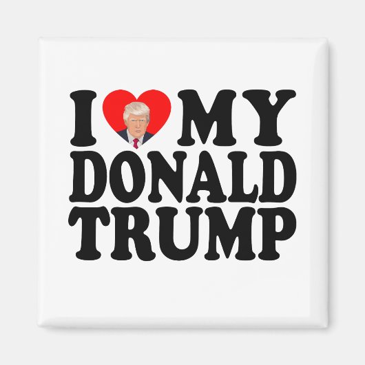 Aimant Mon Donald Trump 47e président (Devant)