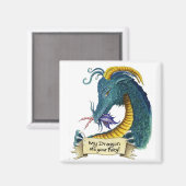 Aimant Mon Dragon Mange ta fée ! (Recto/Verso)