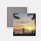 Aimant Mon endroit heureux Mexique (Recto/Verso)